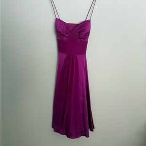 Aidan Mattox Strapless Purple Dress
